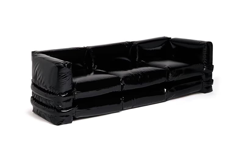 Muller Van Severen's "Pillow Sofa" Gets a Glossy Black Upgrade