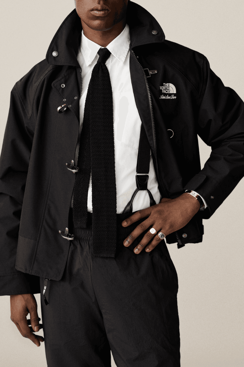 The North Face x Aimé Leon Dore Collaborates on a six piece collection including a Nuptse Jacket, Denali Jacket, Firefighter Jacket, Nylon Borealis Backpack, a Leather North Dome Rope Bag and Verto Alpine Shoes.