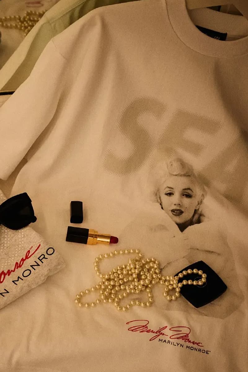WIND AND SEA Pays Homage to Marilyn Monroe in New Capsule t-shirt portraits