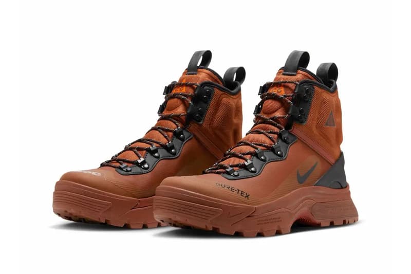 Official Look at the Nike ACG Air Zoom Gaiadome GORE-TEX "Cinnamon/Black" DD2858-203 release info boot outdoor trekking 
