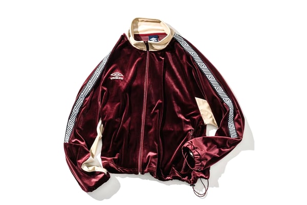 Umbro and Tempalay Team up With FREAK'S STORE for a FW25 Track Suit Triple Collab red belour grey 
