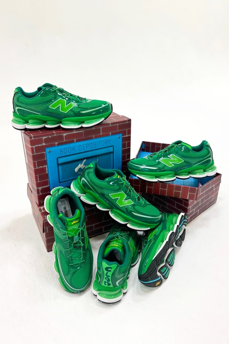 Aminé x New Balance Biblioteca 2000 Green Sneaker Release Date Information
