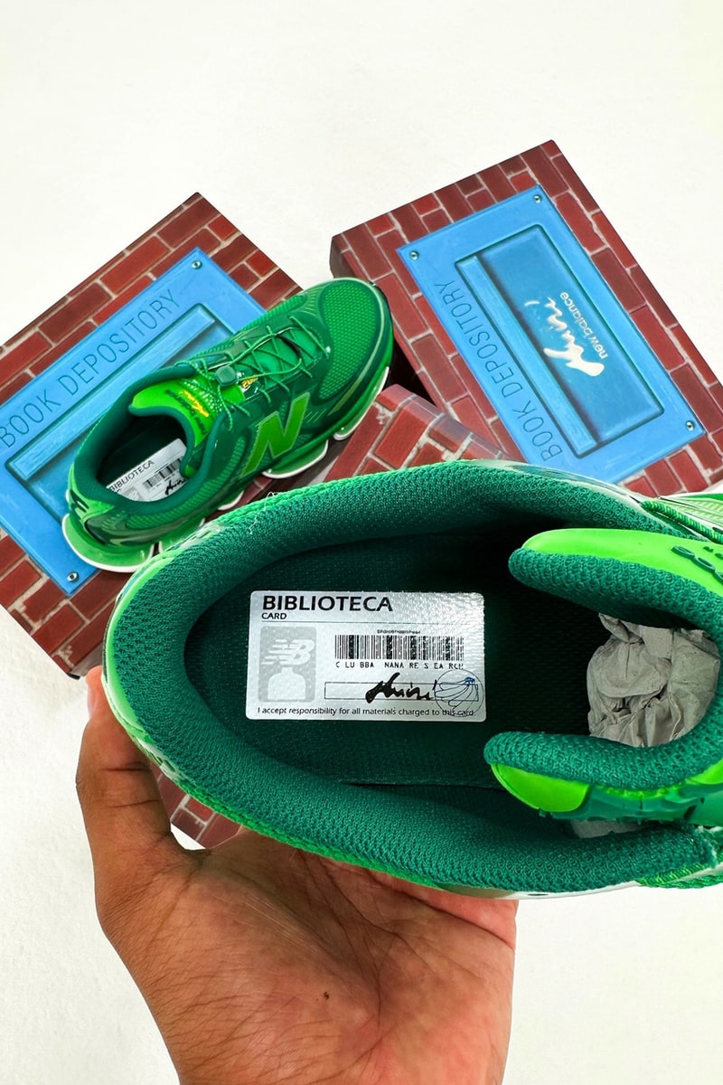 Aminé x New Balance Biblioteca 2000 Green Sneaker Release Date Information
