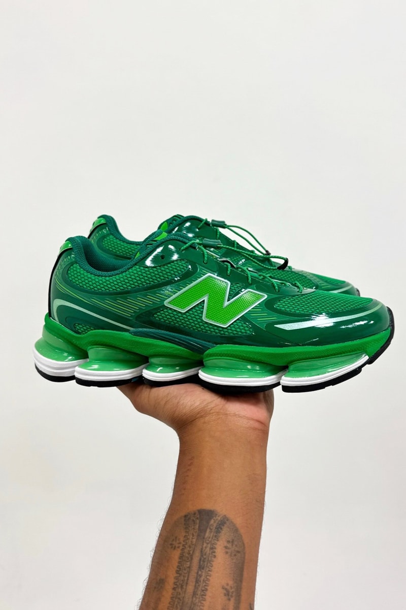 Aminé x New Balance Biblioteca 2000 Green Sneaker Release Date Information