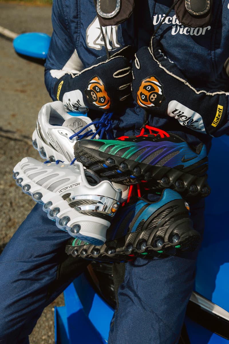 First Look: Victor Victor x Nike Air Max DN8 Tokyo NYC Automotive Car aerodynamic aerofoil white chrome