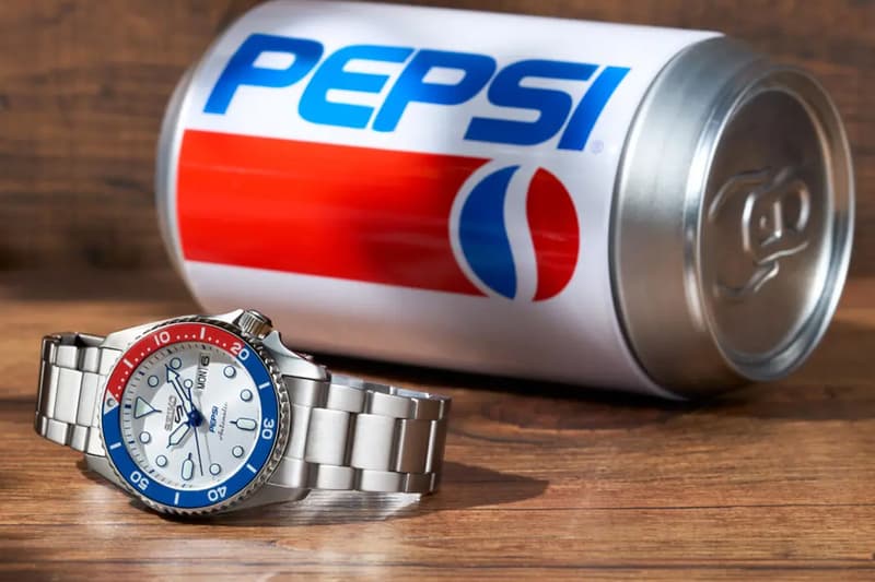 Pepsi Reveals Limited Edition Seiko 5 Sports Collaboration watch september release Caliber 4R36 and the Caliber 4R34 SBSA319 SBSC023/SBDC023