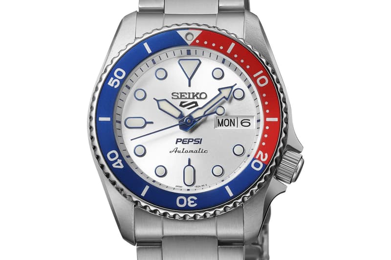 Pepsi Reveals Limited Edition Seiko 5 Sports Collaboration watch september release Caliber 4R36 and the Caliber 4R34 SBSA319 SBSC023/SBDC023