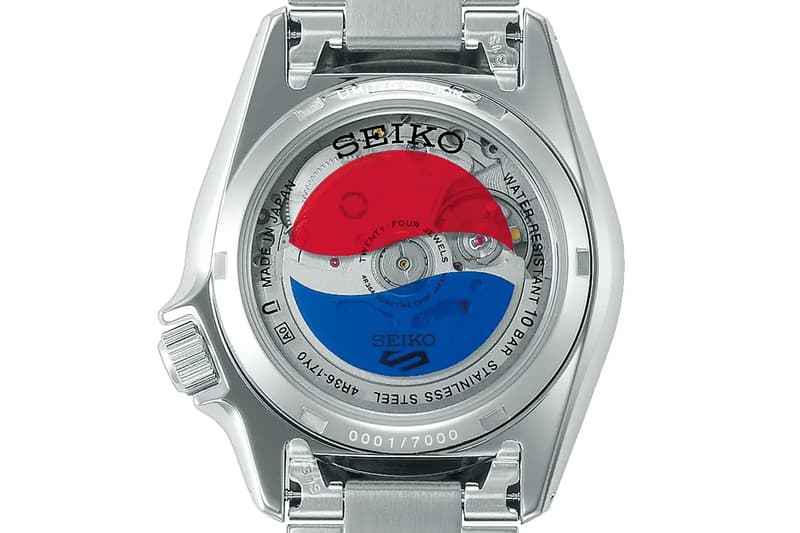 Pepsi Reveals Limited Edition Seiko 5 Sports Collaboration watch september release Caliber 4R36 and the Caliber 4R34 SBSA319 SBSC023/SBDC023