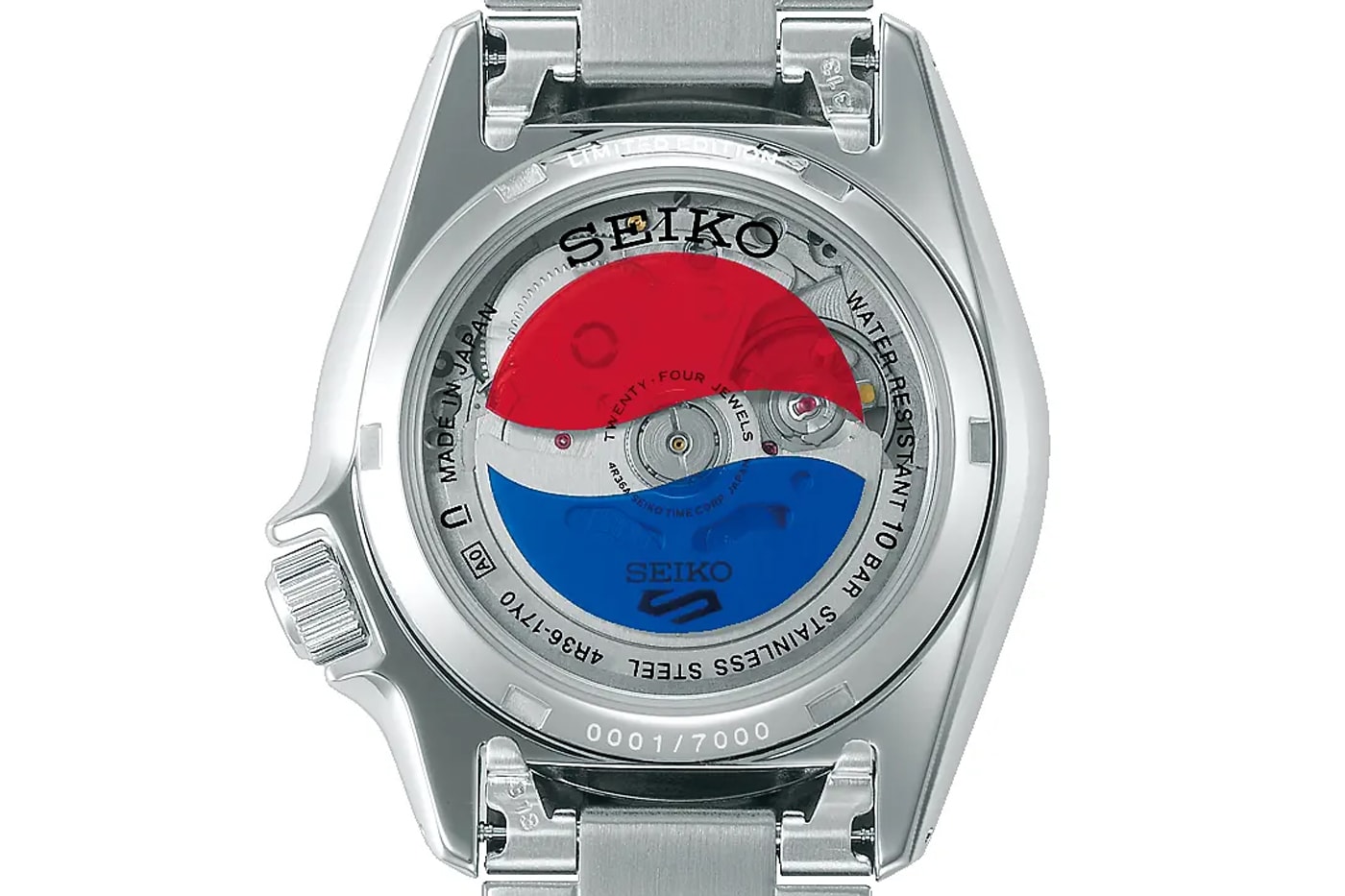 Pepsi Reveals Limited Edition Seiko 5 Sports Collaboration watch september release Caliber 4R36 and the Caliber 4R34 SBSA319 SBSC023/SBDC023