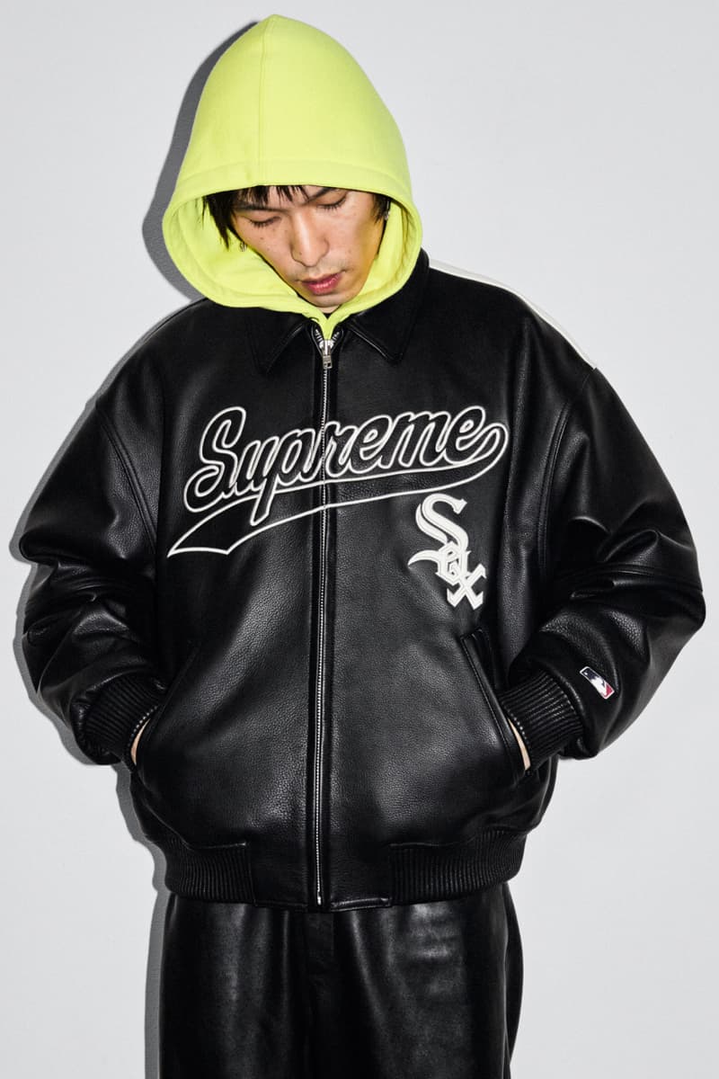 Supreme Fall/Winter 2025 Collection Vanson leather collaboration Wu-tang clan michael jackson Dangerous album Chicago white sox Yankees Schott Nike Air Force 1 