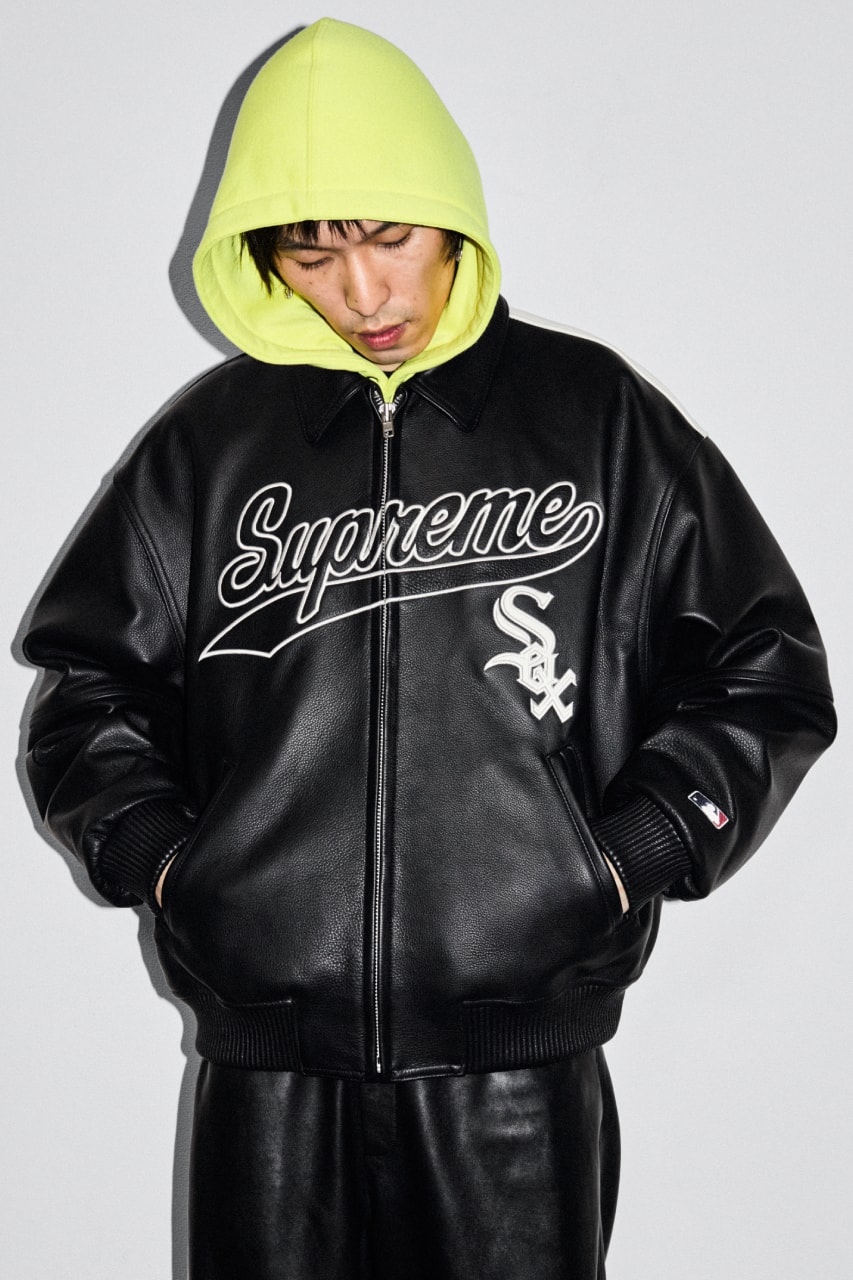 Supreme Fall/Winter 2025 Collection Vanson leather collaboration Wu-tang clan michael jackson Dangerous album Chicago white sox Yankees Schott Nike Air Force 1 