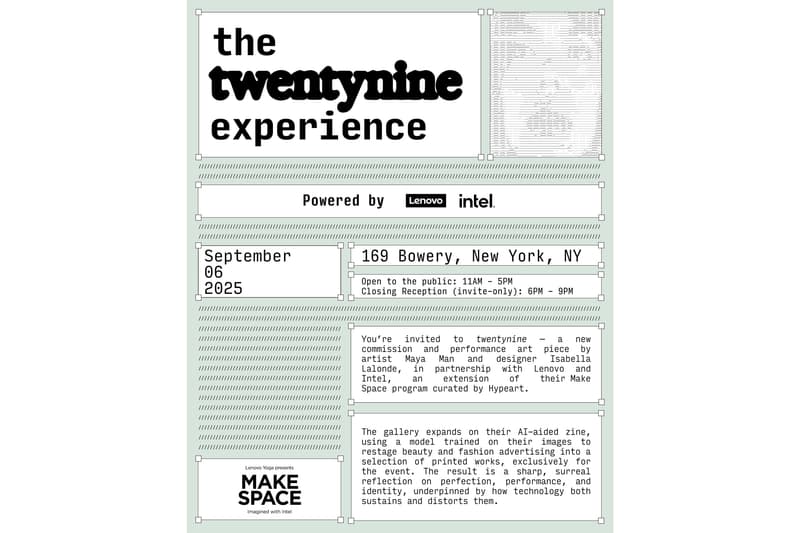 Maya Man and Isabella Lalonde 'twentynine' Experience Invite