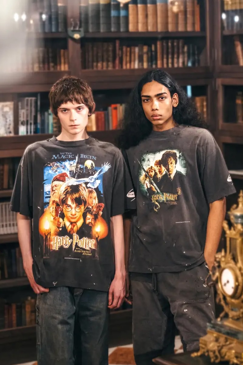 ©SAINT Mxxxxxx Goes to Hogwarts With New 'Harry Potter' Collaboration release info philosopher's stone chamber of secrets