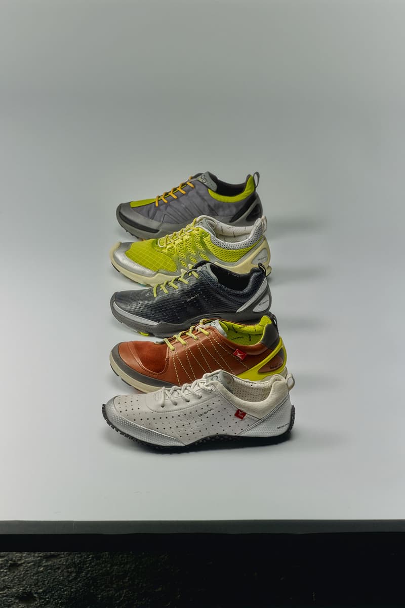 ecco chloe sevigny natacha ramsay-levi walking shoes sneakers autumn winter 2025 aw25 fall release drop biom technology performance ready tech-driven sneakerina lace up criss cross trendy viral