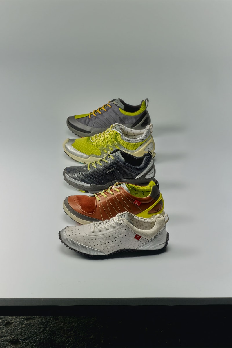 ecco chloe sevigny natacha ramsay-levi walking shoes sneakers autumn winter 2025 aw25 fall release drop biom technology performance ready tech-driven sneakerina lace up criss cross trendy viral