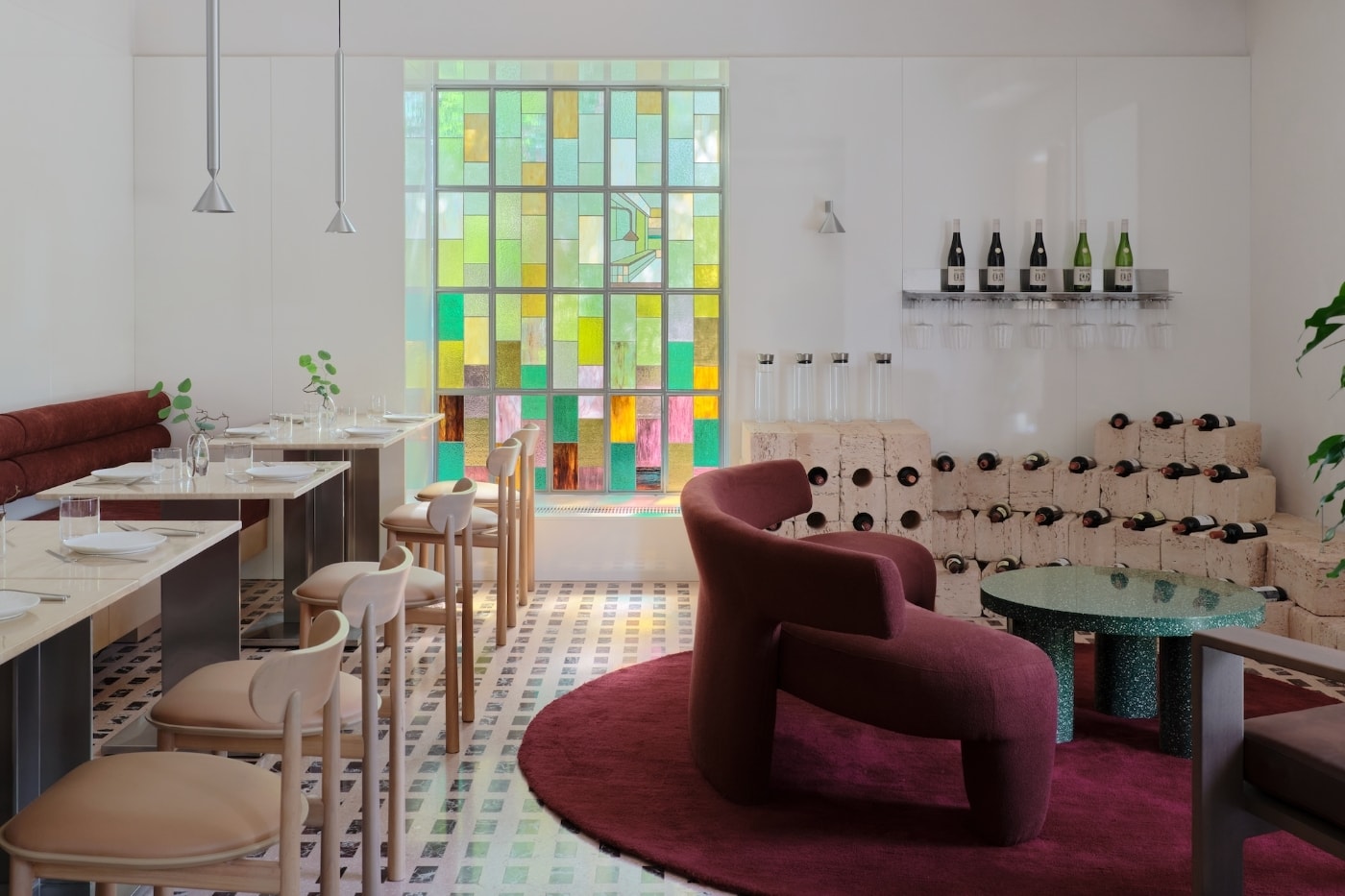 NAAW Studio Six Coffee + Wine Almaty Kazakhstan cafe interior design Aq Objects Bauyrzhan Sabit Dunie