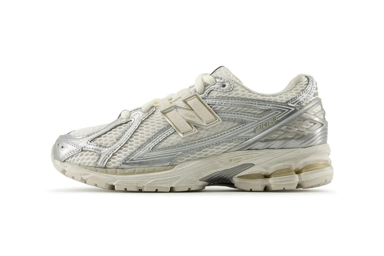 Official Look at the New Balance 1906R "Silver" U1906RRG release info Sea Salt/Moonbeam/Silver Metallic