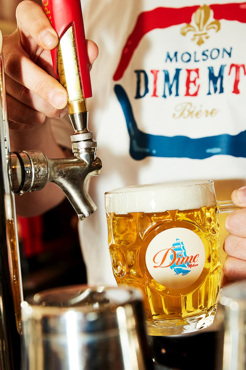 Dime Glory Challenge Molson Campaign collaboration co-branded t-shirts beer mug alcohol