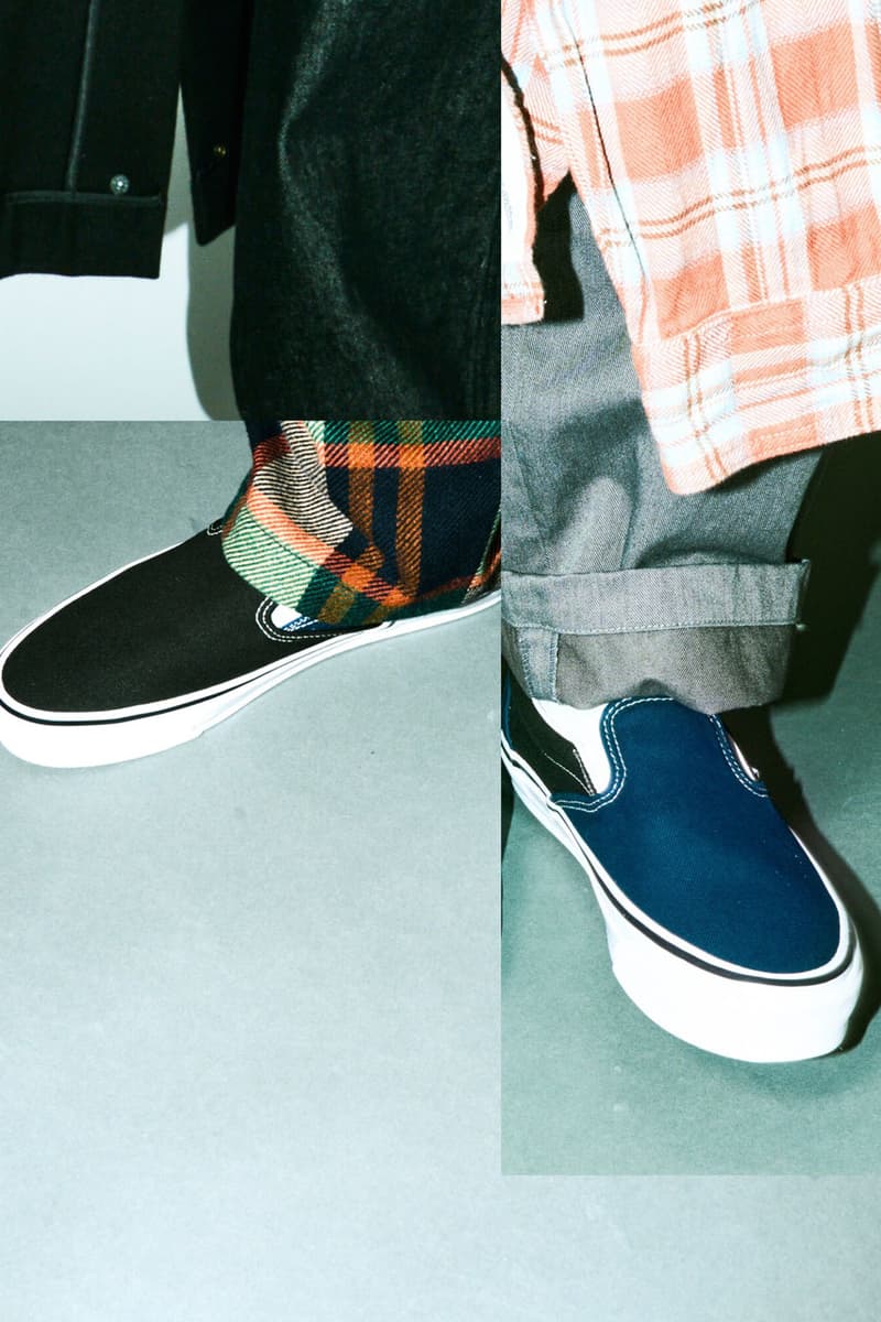 OTW by Vans x Engineered Garments Embraces Asymmetry collab slip on authentic colorway price release info drop 