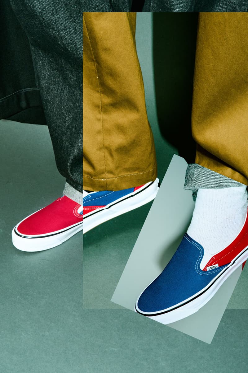OTW by Vans x Engineered Garments Embraces Asymmetry collab slip on authentic colorway price release info drop 