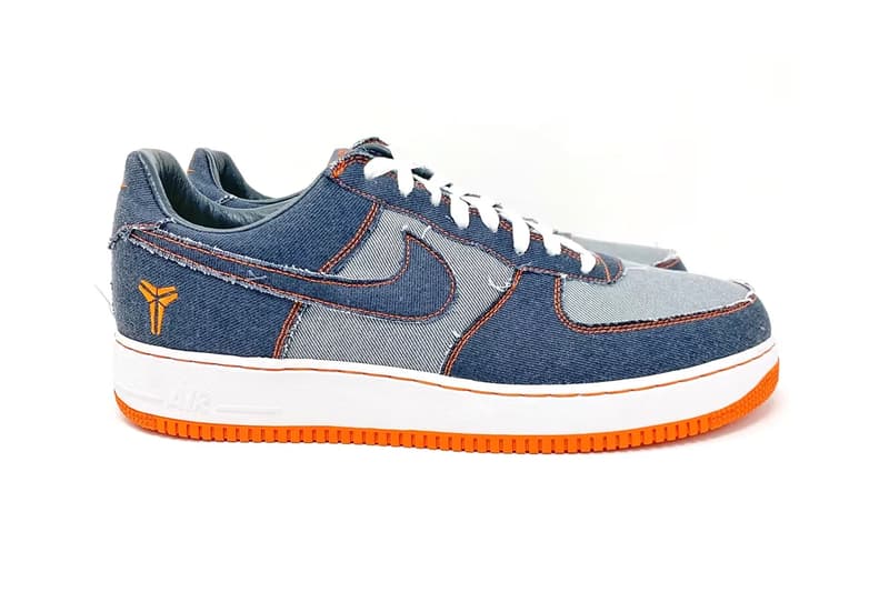The Kobe Bryant x Nike Air Force 1 Low Protro "Denim" Has Surfaced IM1980-400 pbsidian safety orange-white