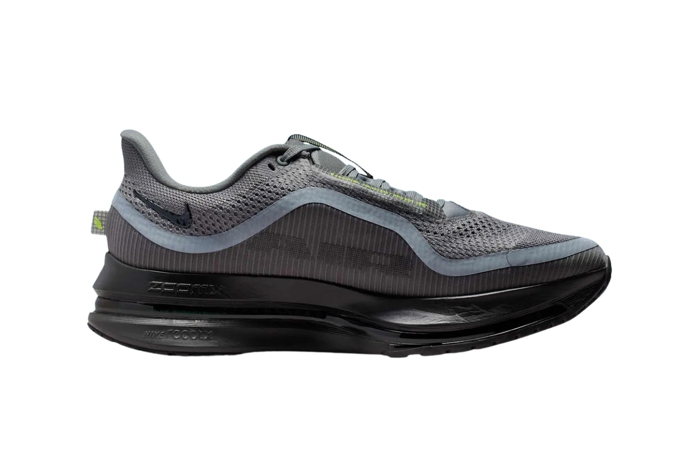 Nike Pegasus Premium “Smoke Grey” HQ2592-012 Release Info "Volt Green" Swoosh ZoomX  ReactX foams Air Zoom unit