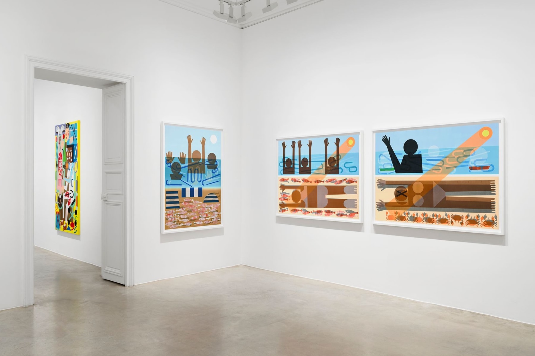 Nina Chanel Abney 'Now What? or What Else' Perrotin Paris Art Artworks Exhibition