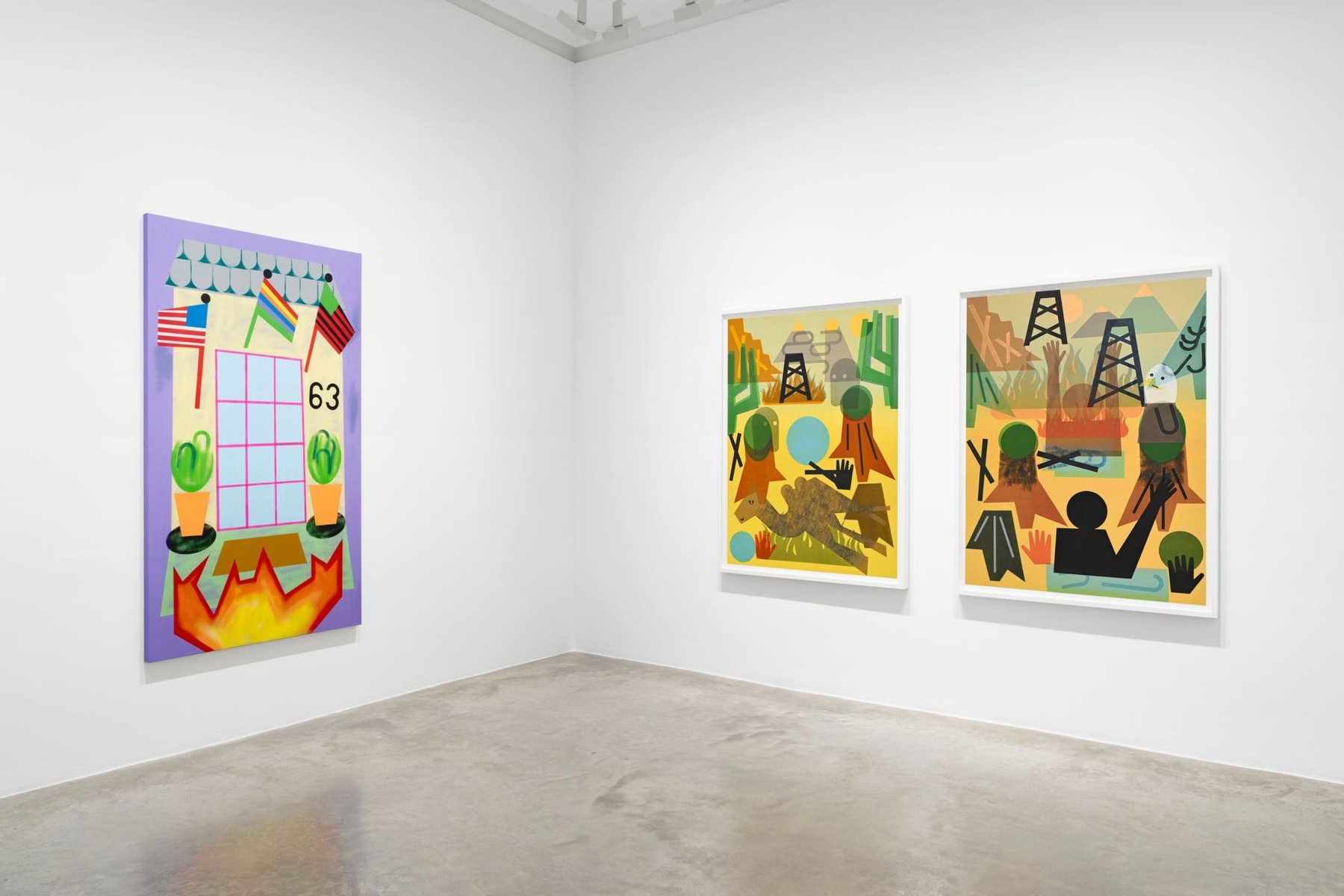 Nina Chanel Abney 'Now What? or What Else' Perrotin Paris Art Artworks Exhibition