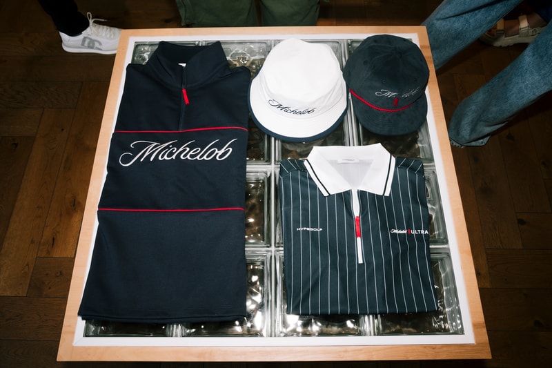 Michleob Ultra Hypegolf Clubhouse Apparel Collection Golf Simulator Beer Seltzers Dale Scott Bernie Gross Dennis Prescott 