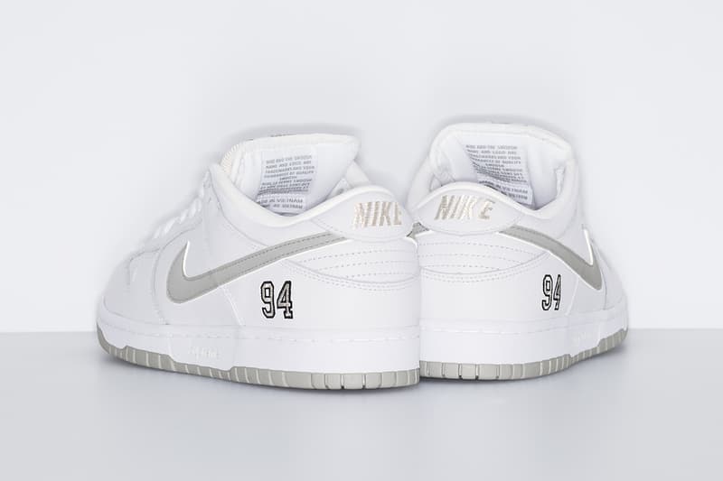 Supreme x Nike SB Dunk Low Fall 2025 Collaboration white black blue purple green suede nubuck leather 3m reflective 94 red supreme insole