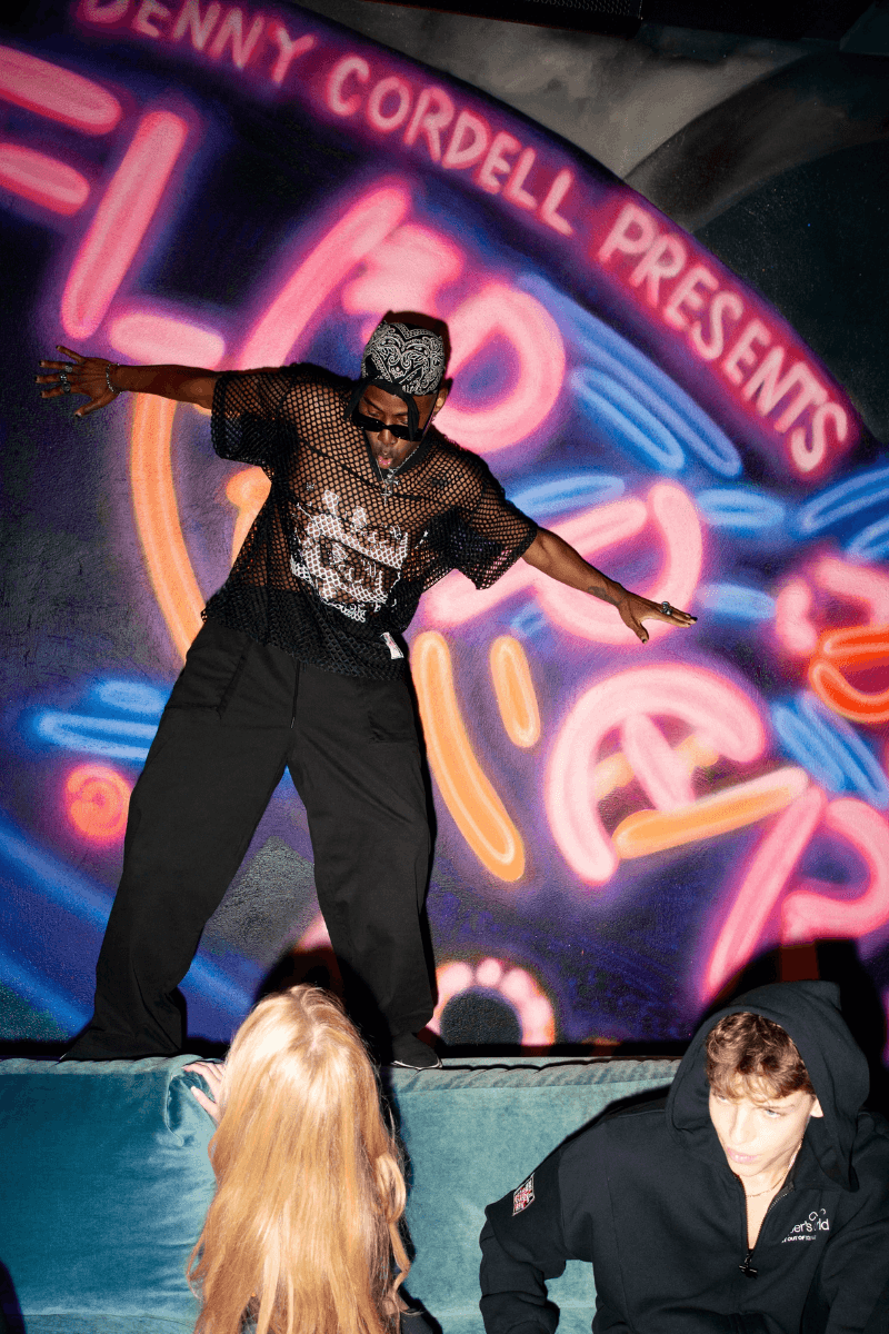 Liberty Ross Creates Flippers Fashion Collection Fall/Winter 25' Flipper’s Roller Boogie Palace Ian “Flipper” Ross