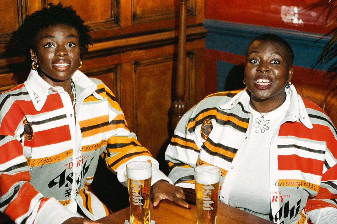 asahi super dry sophie hird rugby shirts traditional upcycle customize campaign black girls ruck sports fashion womens world cup