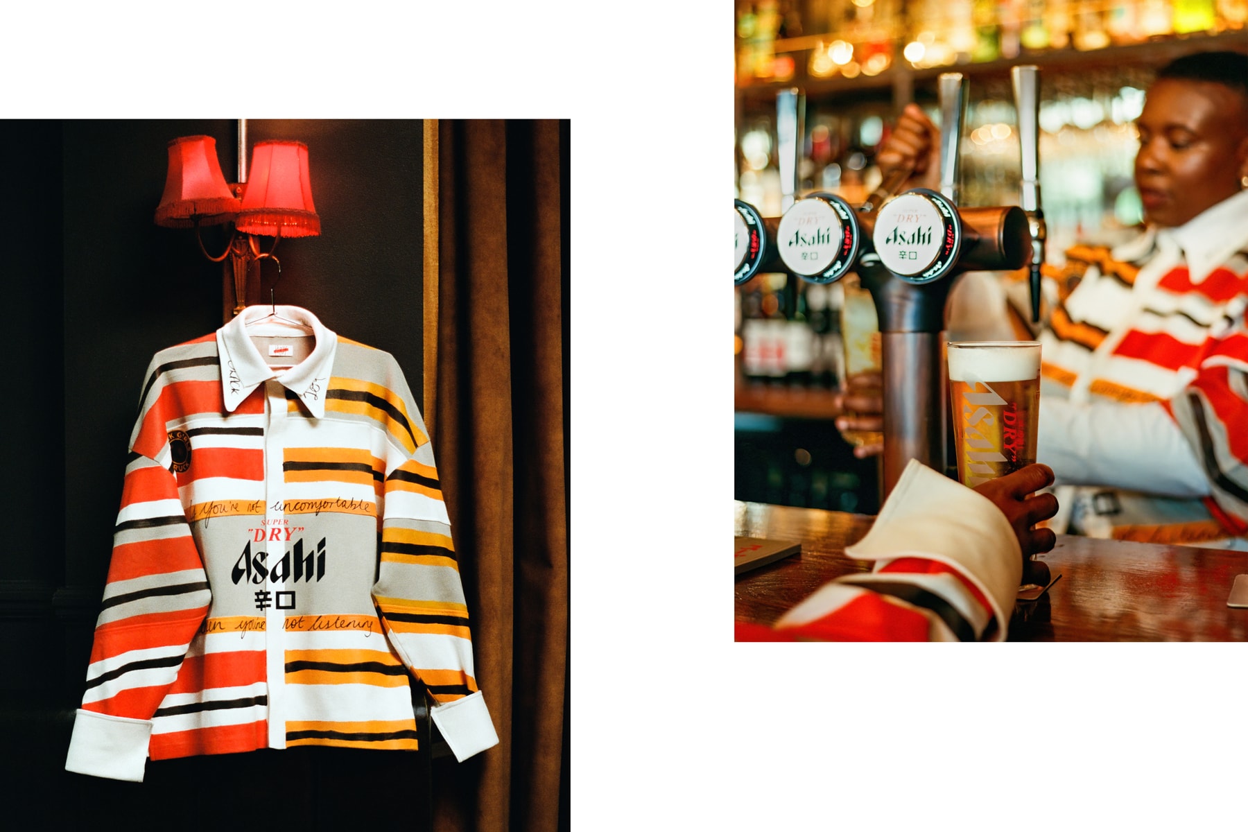 asahi super dry sophie hird rugby shirts traditional upcycle customize campaign black girls ruck sports fashion womens world cup