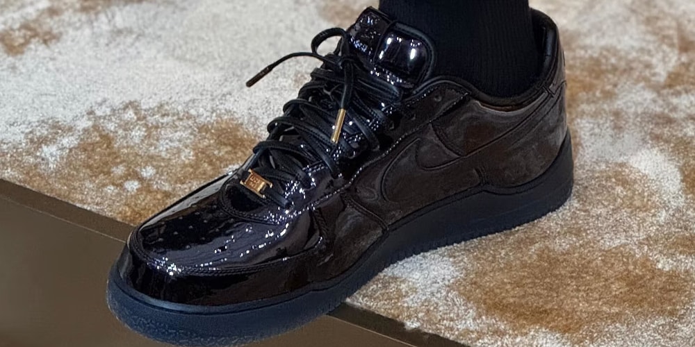 LeBron James Reveals Unreleased Nike Air Force 1 Low in "Navy Patent Leather"