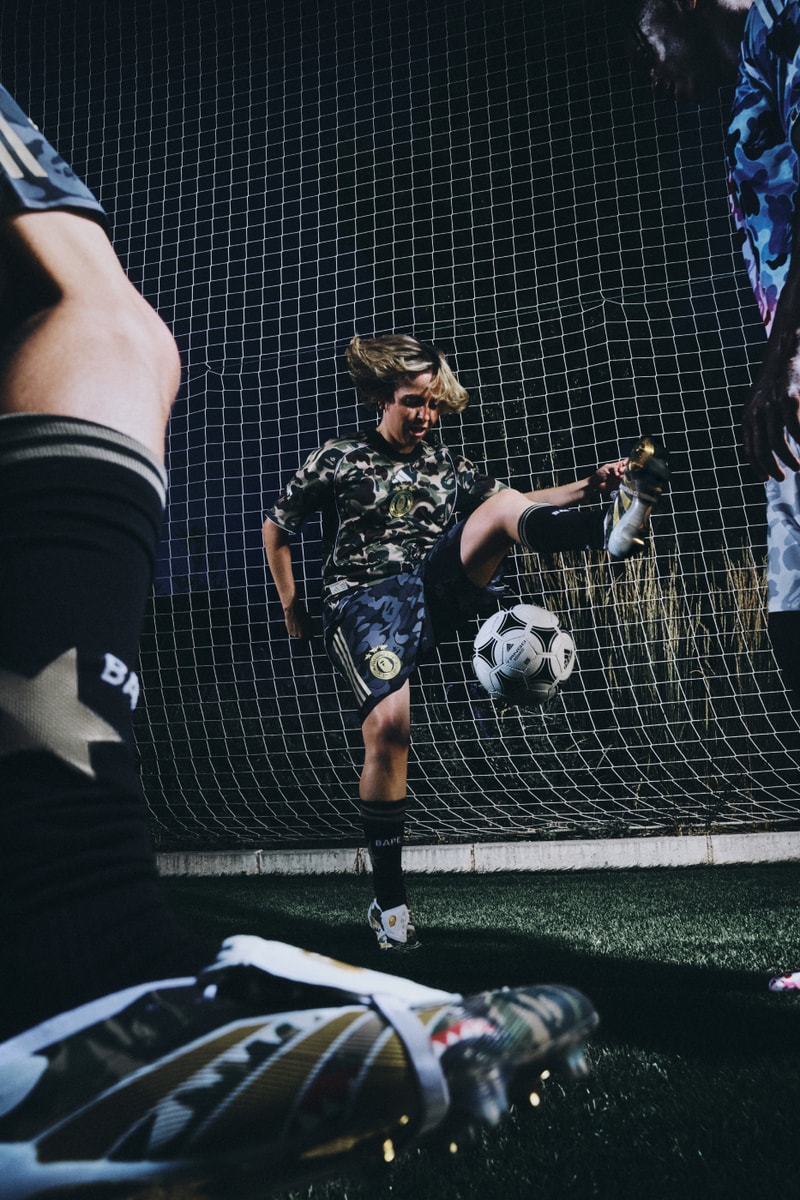 bape adidas soccer collaboration collection release info