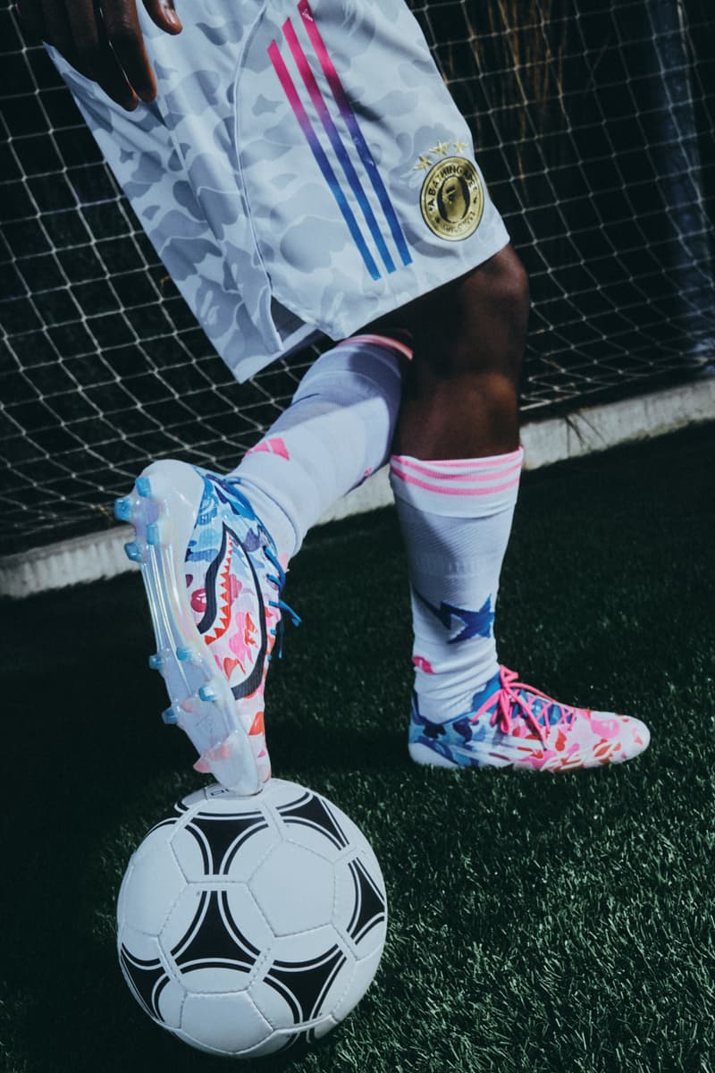 bape adidas soccer collaboration collection release info