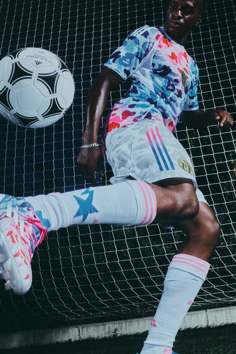 bape adidas soccer collaboration collection release info