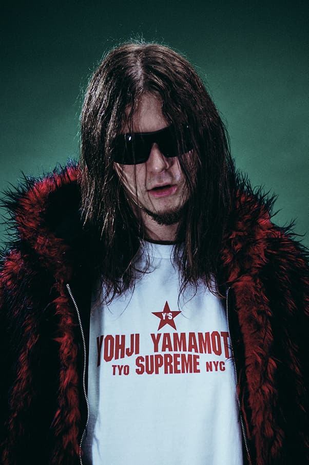 Supreme x Y's by Yohji Yamamoto Fall 2025 Collaborationfaux fur windstopper hooded bomber jacket leather denim jacket sweater tees 6-panel cap silver bracelet silver wallet chain hand fan punk