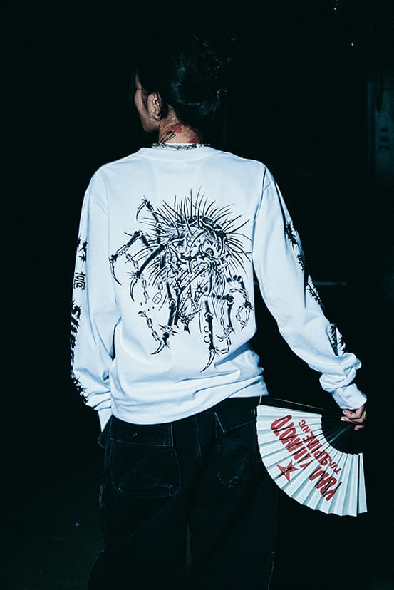 Supreme x Y's by Yohji Yamamoto Fall 2025 Collaborationfaux fur windstopper hooded bomber jacket leather denim jacket sweater tees 6-panel cap silver bracelet silver wallet chain hand fan punk