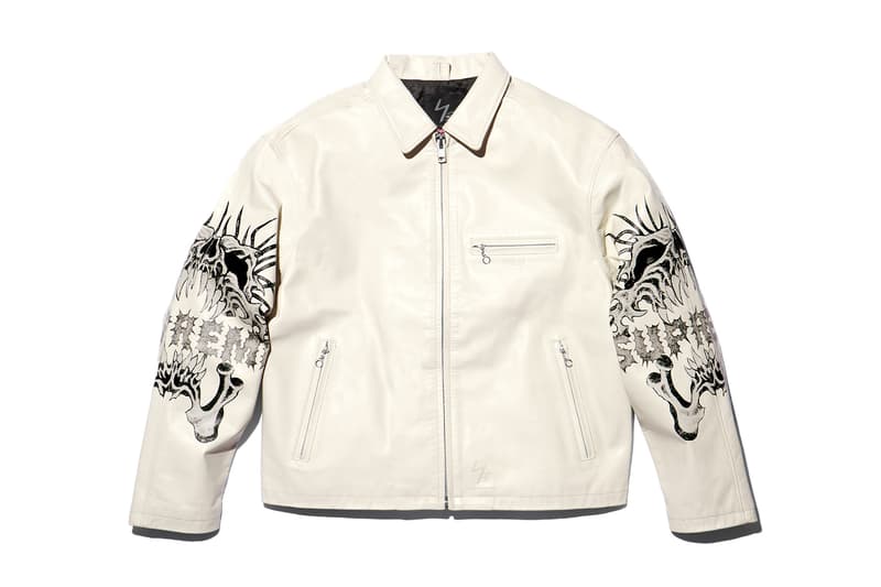 Supreme x Y's by Yohji Yamamoto Fall 2025 Collaborationfaux fur windstopper hooded bomber jacket leather denim jacket sweater tees 6-panel cap silver bracelet silver wallet chain hand fan punk