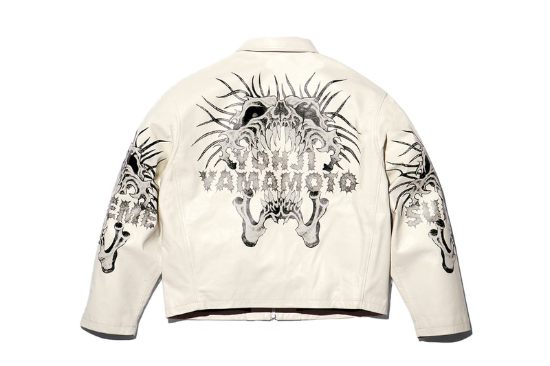 Supreme x Y's by Yohji Yamamoto Fall 2025 Collaborationfaux fur windstopper hooded bomber jacket leather denim jacket sweater tees 6-panel cap silver bracelet silver wallet chain hand fan punk