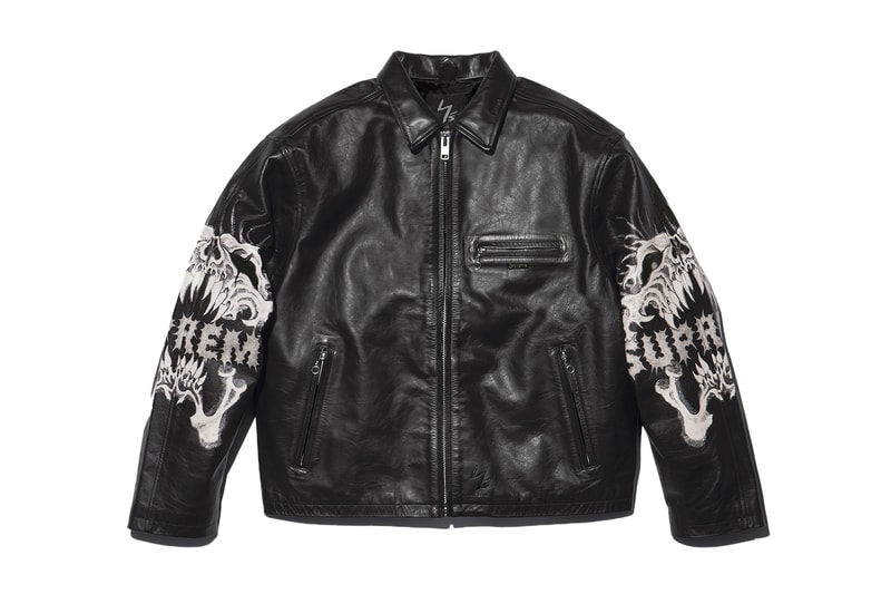 Supreme x Y's by Yohji Yamamoto Fall 2025 Collaborationfaux fur windstopper hooded bomber jacket leather denim jacket sweater tees 6-panel cap silver bracelet silver wallet chain hand fan punk