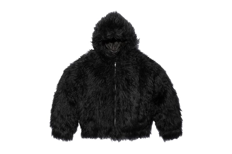 Supreme x Y's by Yohji Yamamoto Fall 2025 Collaborationfaux fur windstopper hooded bomber jacket leather denim jacket sweater tees 6-panel cap silver bracelet silver wallet chain hand fan punk