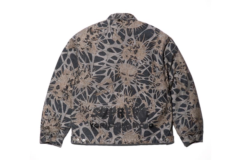 Supreme x Y's by Yohji Yamamoto Fall 2025 Collaborationfaux fur windstopper hooded bomber jacket leather denim jacket sweater tees 6-panel cap silver bracelet silver wallet chain hand fan punk