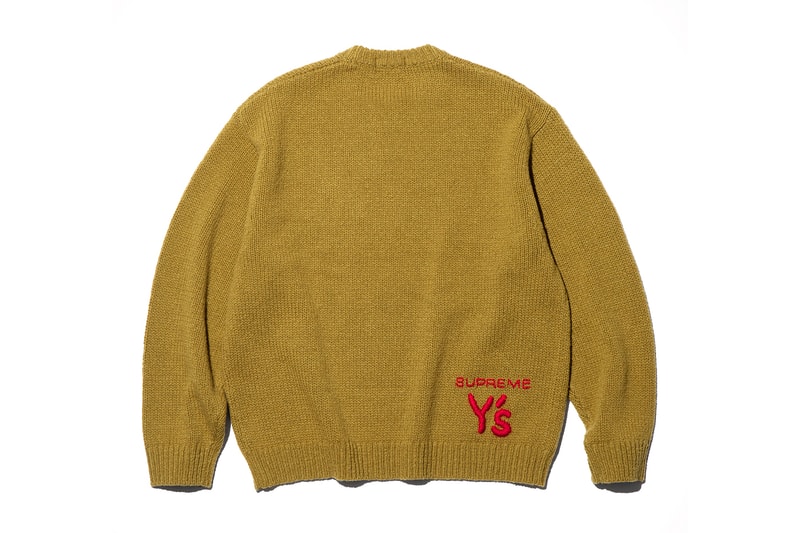 Supreme x Y's by Yohji Yamamoto Fall 2025 Collaborationfaux fur windstopper hooded bomber jacket leather denim jacket sweater tees 6-panel cap silver bracelet silver wallet chain hand fan punk