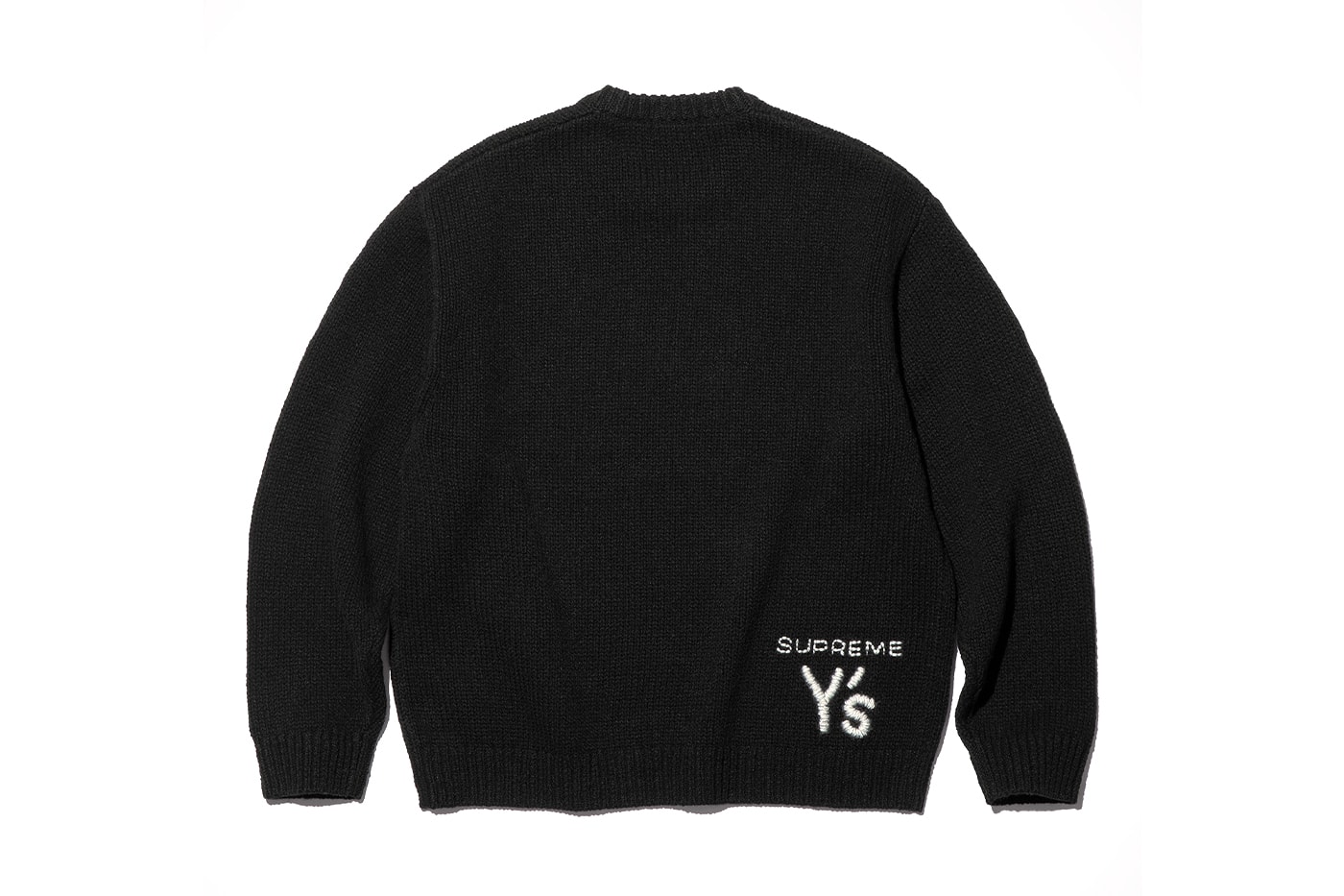 Supreme x Y's by Yohji Yamamoto Fall 2025 Collaborationfaux fur windstopper hooded bomber jacket leather denim jacket sweater tees 6-panel cap silver bracelet silver wallet chain hand fan punk