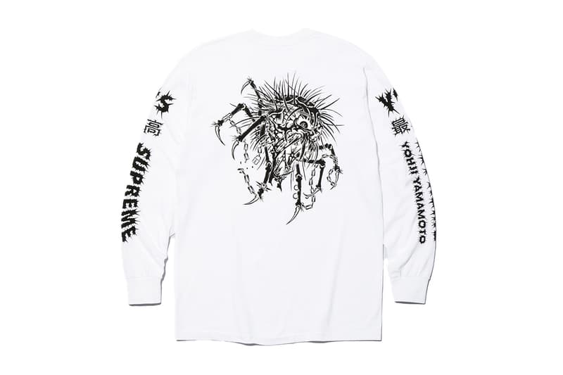 Supreme x Y's by Yohji Yamamoto Fall 2025 Collaborationfaux fur windstopper hooded bomber jacket leather denim jacket sweater tees 6-panel cap silver bracelet silver wallet chain hand fan punk