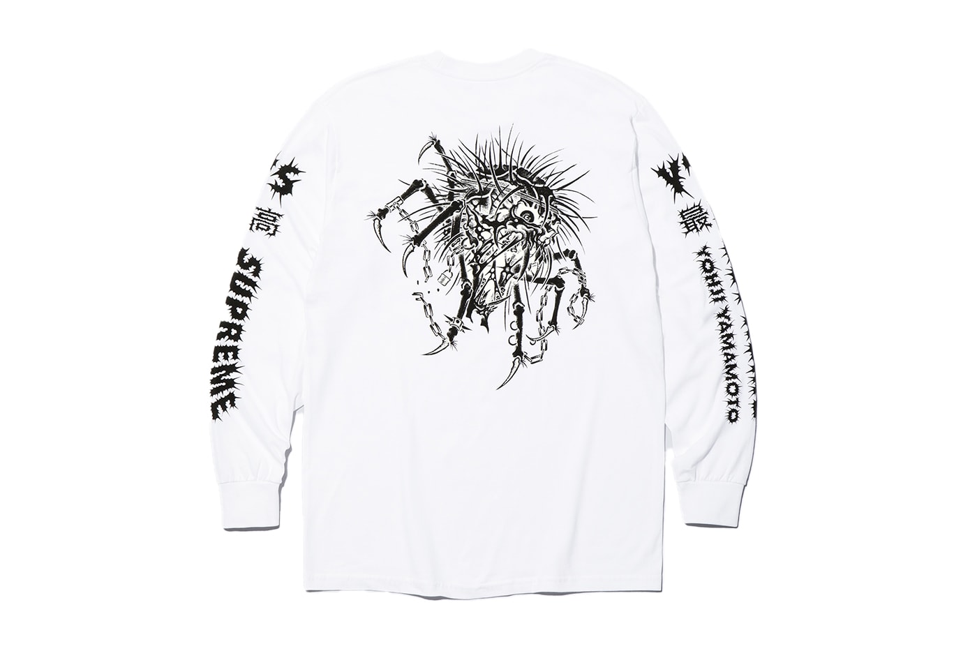 Supreme x Y's by Yohji Yamamoto Fall 2025 Collaborationfaux fur windstopper hooded bomber jacket leather denim jacket sweater tees 6-panel cap silver bracelet silver wallet chain hand fan punk