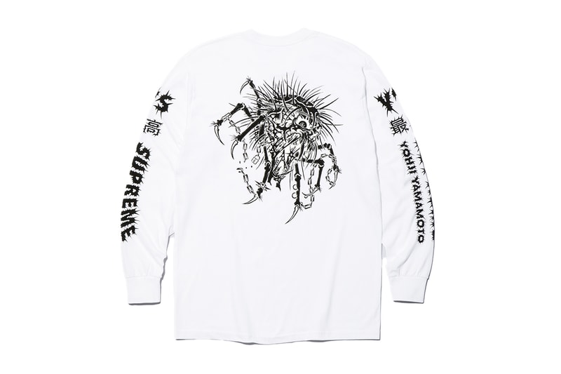 Supreme x Y's by Yohji Yamamoto Fall 2025 Collaborationfaux fur windstopper hooded bomber jacket leather denim jacket sweater tees 6-panel cap silver bracelet silver wallet chain hand fan punk