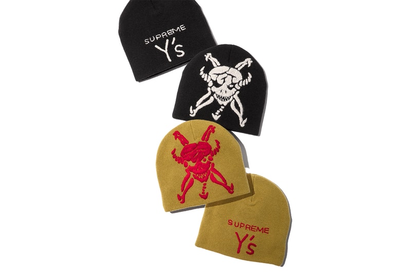 Supreme x Y's by Yohji Yamamoto Fall 2025 Collaborationfaux fur windstopper hooded bomber jacket leather denim jacket sweater tees 6-panel cap silver bracelet silver wallet chain hand fan punk